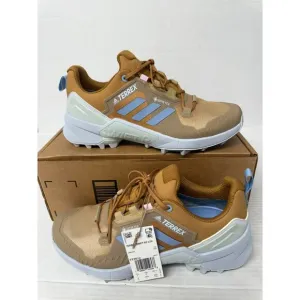 -1052 Adidas Terrex Swift GTX, Brown/Blue, Hiking Boots-US 9 Womens