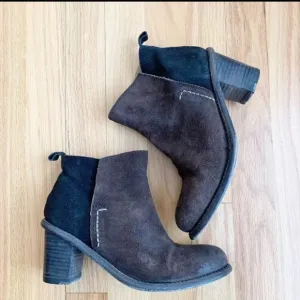 - 𝅺ANTHROPOLOGIE Holding Horses beatrice distressed Suede ankle boots sz 9…