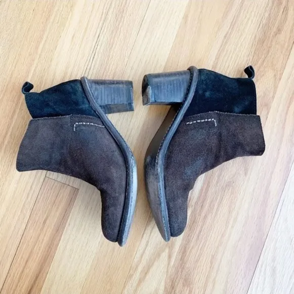 - 𝅺ANTHROPOLOGIE Holding Horses beatrice distressed Suede ankle boots sz 9…