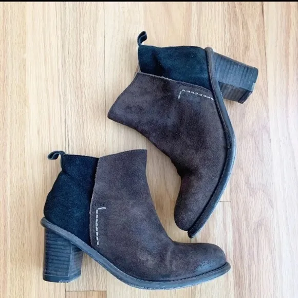 - 𝅺ANTHROPOLOGIE Holding Horses beatrice distressed Suede ankle boots sz 9…