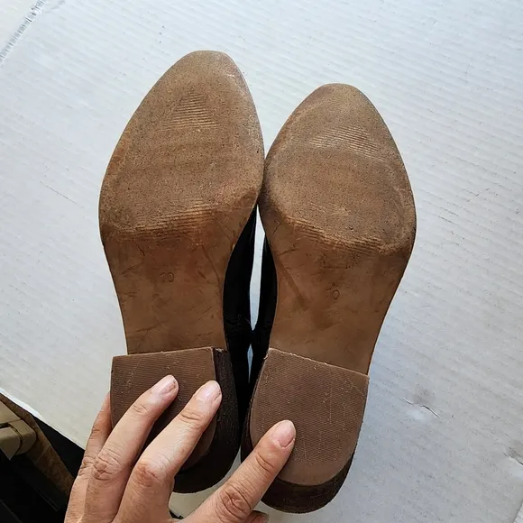 🌸  Madewell | Leather Ankle Boots, size 9, Black