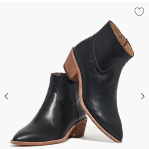 🌸  Madewell | Leather Ankle Boots, size 9, Black