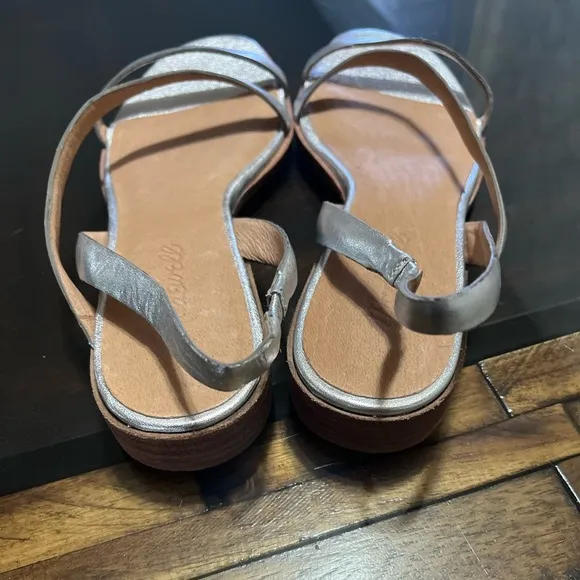 - Madewell The Heidi Slingback Sandal in Metallic Size 7