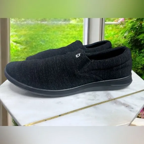 🔥🔥 Merinos Black Wool Slip-on shoes sneakers size 10
