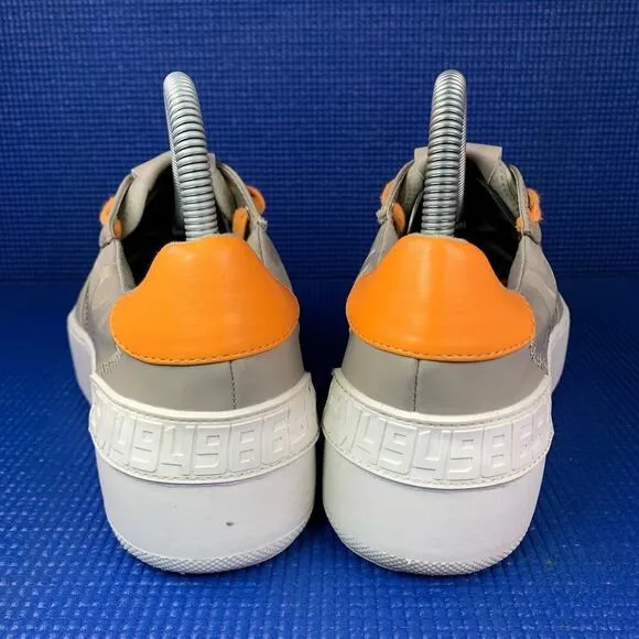 🔴 STEVE MADDEN ZAYDEN CAMOUFLAGE Women`s Size 7M Grey Orange Comfort Shoes