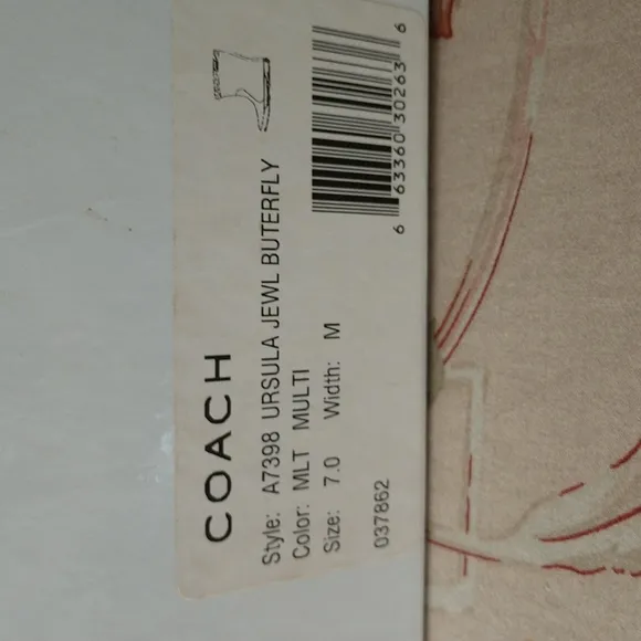 #11 N COACH Ursula Jewel Butterfly Rainboots. NIB = NWT