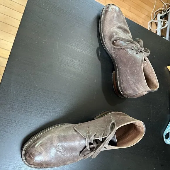 1901 Leather Lace Up Boots Chocolate Brown Size 10.5