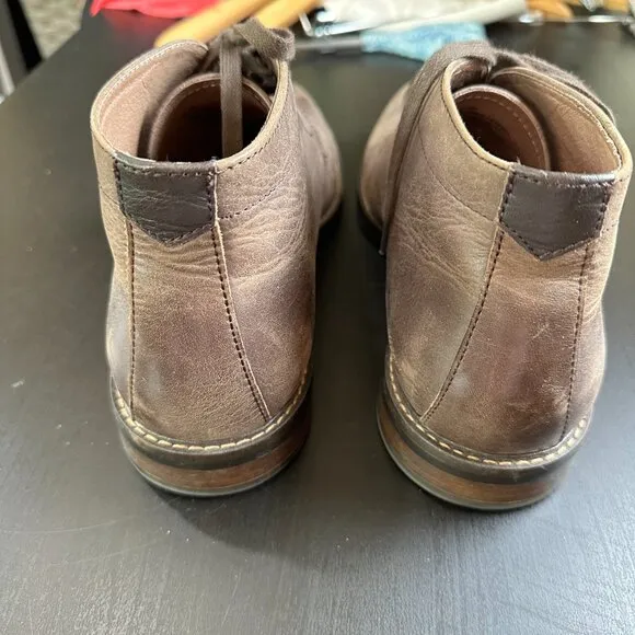1901 Leather Lace Up Boots Chocolate Brown Size 10.5