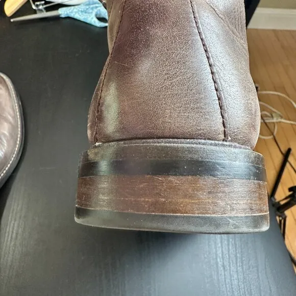 1901 Leather Lace Up Boots Chocolate Brown Size 10.5