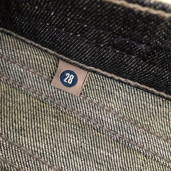 $238 CITIZENS OF HUMANITY Hutton Mid-Rise Wide Leg Dark Wash Jean Sz 28