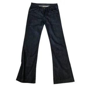 $238 CITIZENS OF HUMANITY Hutton Mid-Rise Wide Leg Dark Wash Jean Sz 28