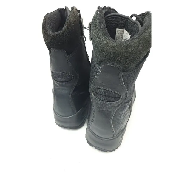 511 Atac Black Leather Tactical Series 8&quot; Military Work Boots Side Zip Mens 14