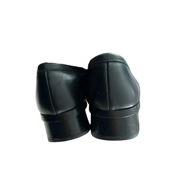 8 (38) Acne Studios Black Statement Shoes Fur Trim Lug Sole Slip On Loafers
