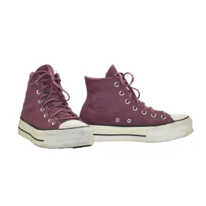 A8 Auth CONVERSE CHUCK TAYLOR Shadowberry Suede Platform Sneaker Shoes Size 8.5