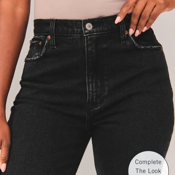 A&amp;F Curve Love Ultra High Rise Ankle Straight Jean “26 Regular”