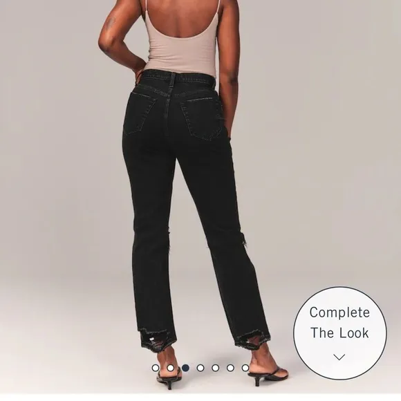 A&amp;F Curve Love Ultra High Rise Ankle Straight Jean “26 Regular”