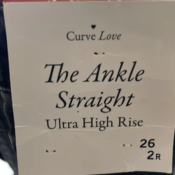 A&amp;F Curve Love Ultra High Rise Ankle Straight Jean “26 Regular”