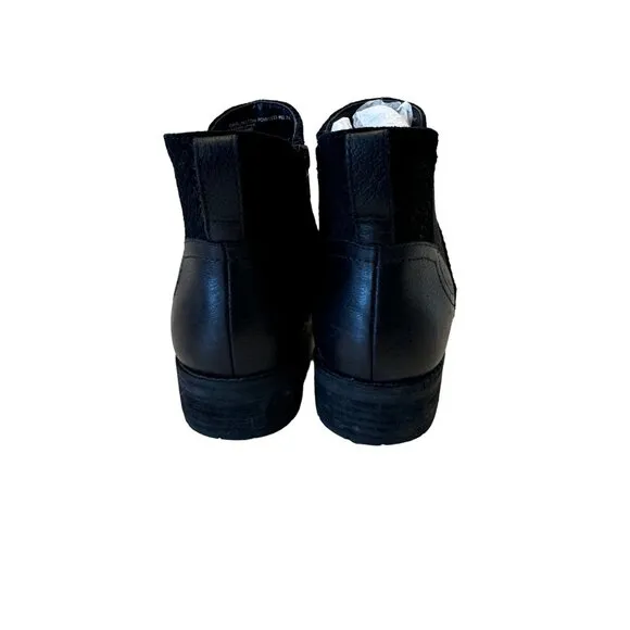 Abeo Darlington Black Suede Leather Ankle Boots Size 8.5  Zip