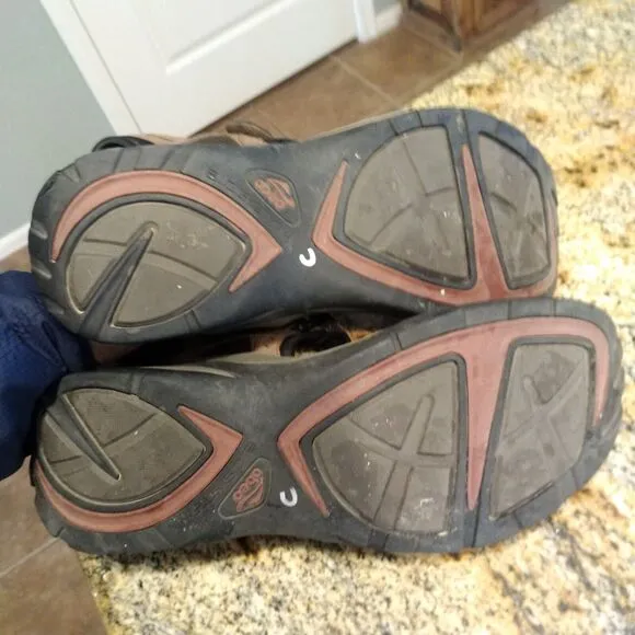 Abeo Men's Cayucos Sport Sandals Brown Size 14 Bio System Leather