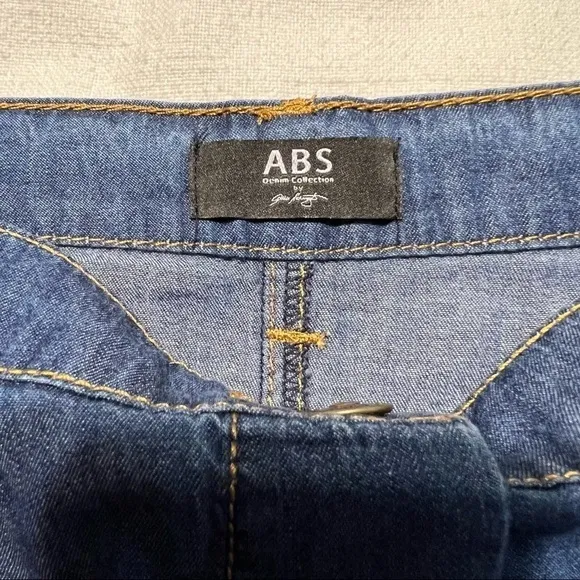 ABS ALLEN SCHWARTZ *NWT* 100% COTTON A-LINE DENIM BUTTON DOWN SKIRT SIZE 29