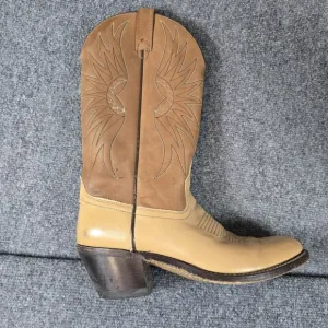 ACME Women's Size 9 DD Brown Roughout Leather Cowboy Western Boots USA Vintage