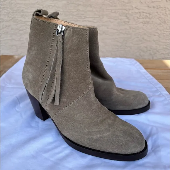 Acne Studio Suede Ankle Pistol Boots Size 10