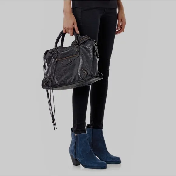 Acne Studio Suede Ankle Pistol Boots Size 10