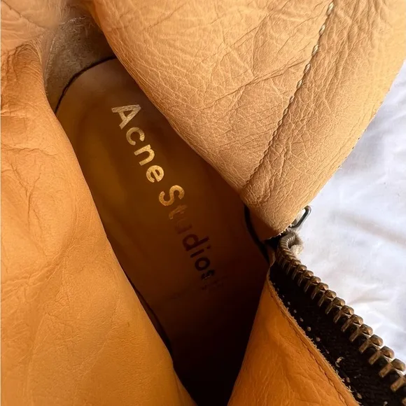 Acne Studio Suede Ankle Pistol Boots Size 10