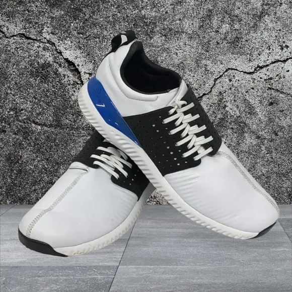 Adidas Adicross Bounce Men's White Blue Golf Athletic Shoes #F33752 Size US 13