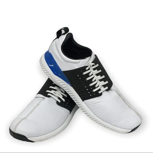 Adidas Adicross Bounce Men's White Blue Golf Athletic Shoes #F33752 Size US 13