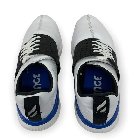 Adidas Adicross Bounce Men's White Blue Golf Athletic Shoes #F33752 Size US 13