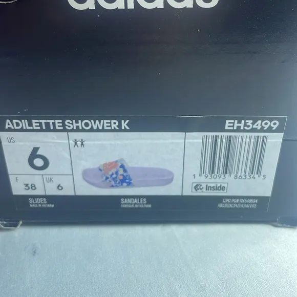 Adidas Adilette‎ Slides Sandals for Girls Size 6 Neon,Women 9