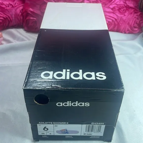 Adidas Adilette‎ Slides Sandals for Girls Size 6 Neon,Women 9