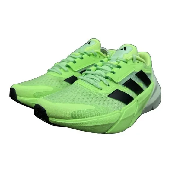 Adidas Adistar 2 M Semi Green Spark Black Running Shoes ID2808 Men's Sz 9 - 12.5