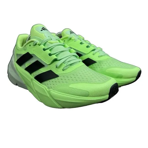 Adidas Adistar 2 M Semi Green Spark Black Running Shoes ID2808 Men's Sz 9 - 12.5