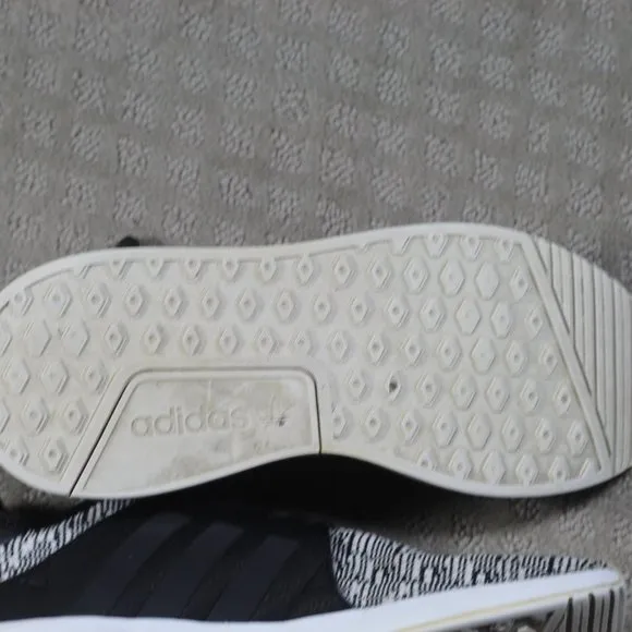 Adidas Black and White Athletic Sneakers