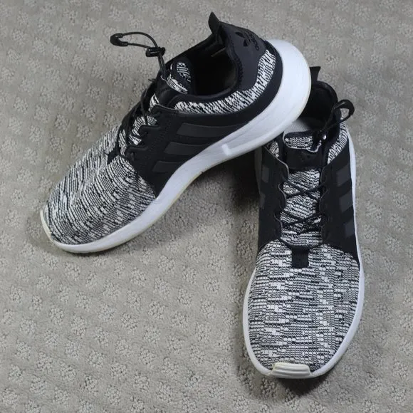 Adidas Black and White Athletic Sneakers