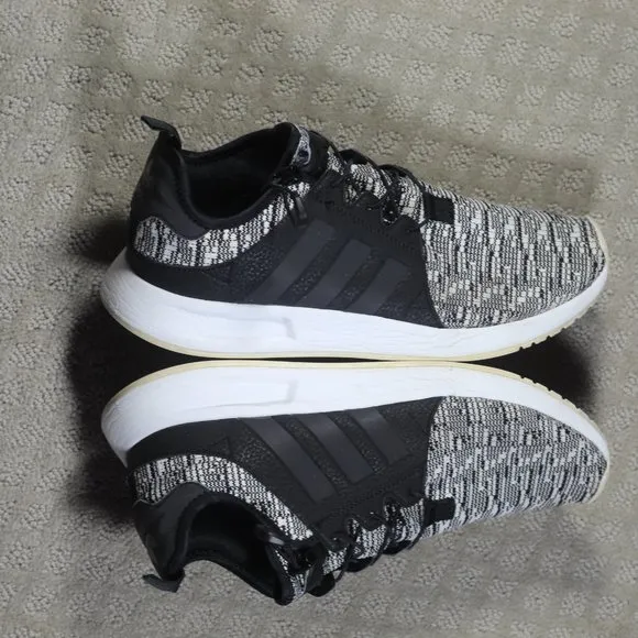 Adidas Black and White Athletic Sneakers