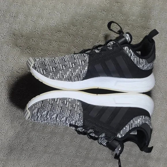 Adidas Black and White Athletic Sneakers