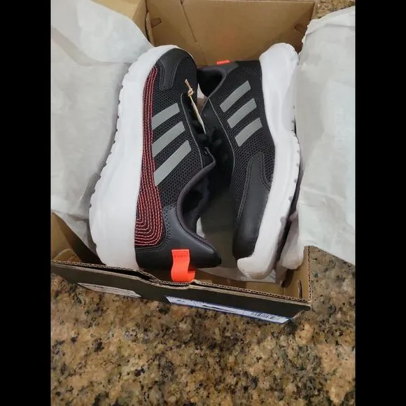 Adidas Black Tensaur Run K Athletic Running Shoes Youth Big Boys 6 GZ2665 New