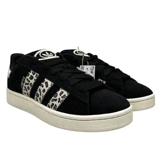 Adidas Campus 00s Core Black Wonder Beige Leopard Shoes ID7039 Women's Sz 9.5-11