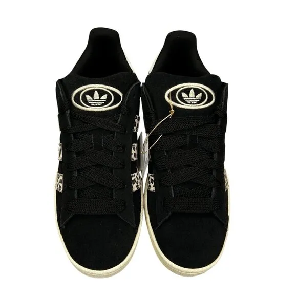 Adidas Campus 00s Core Black Wonder Beige Leopard Shoes ID7039 Women's Sz 9.5-11