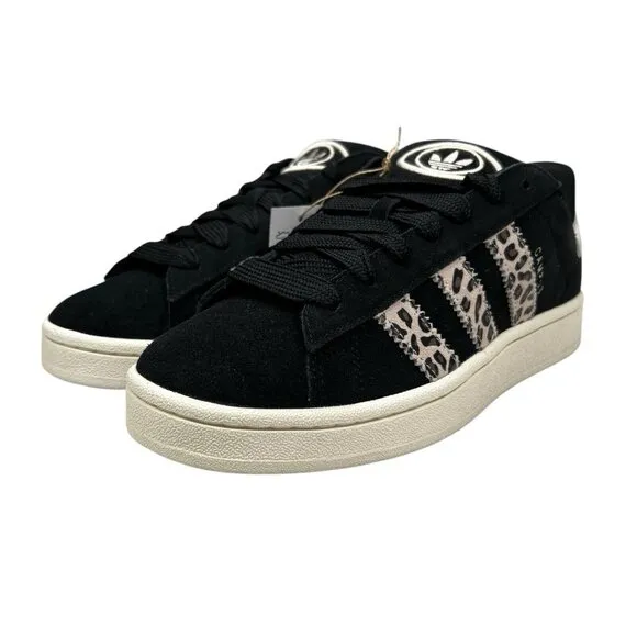 Adidas Campus 00s Core Black Wonder Beige Leopard Shoes ID7039 Women's Sz 9.5-11