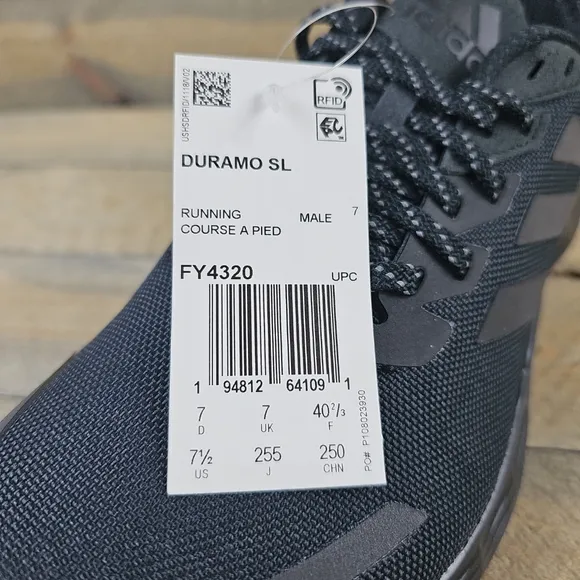 adidas Duramo SL Men's Triple Black Running Casual Shoes Sneakers