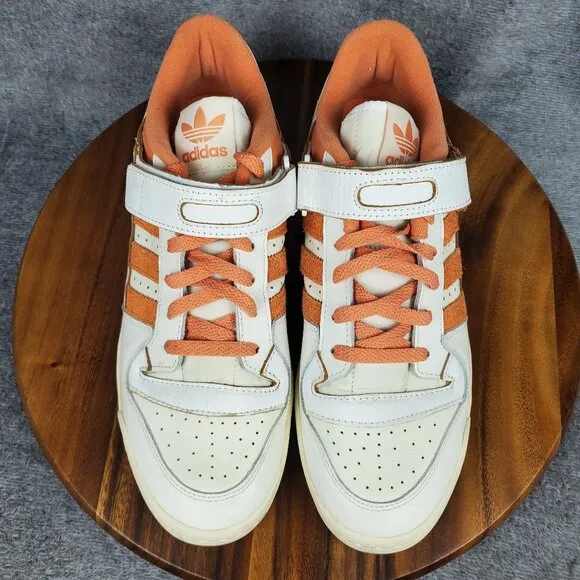Adidas Forum 84 Low Shoes Men's 11.5 White Hazy Copper Leather Athletic Sneakers