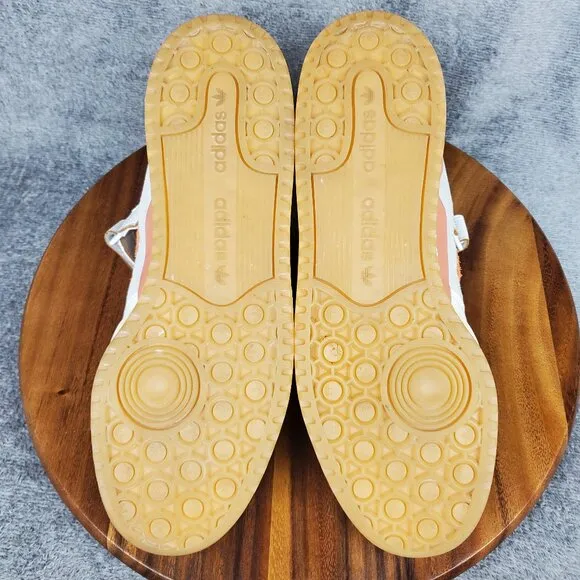 Adidas Forum 84 Low Shoes Men's 11.5 White Hazy Copper Leather Athletic Sneakers