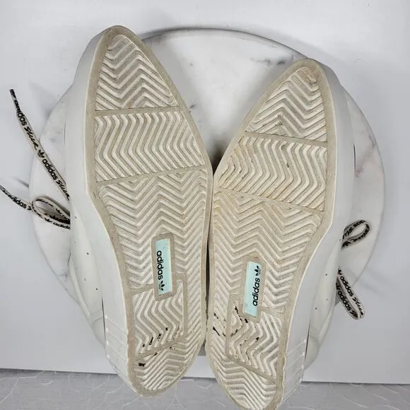 Adidas HyperSleek Womens 10 Off White Copper Metallic Platform Sneaker Shoe