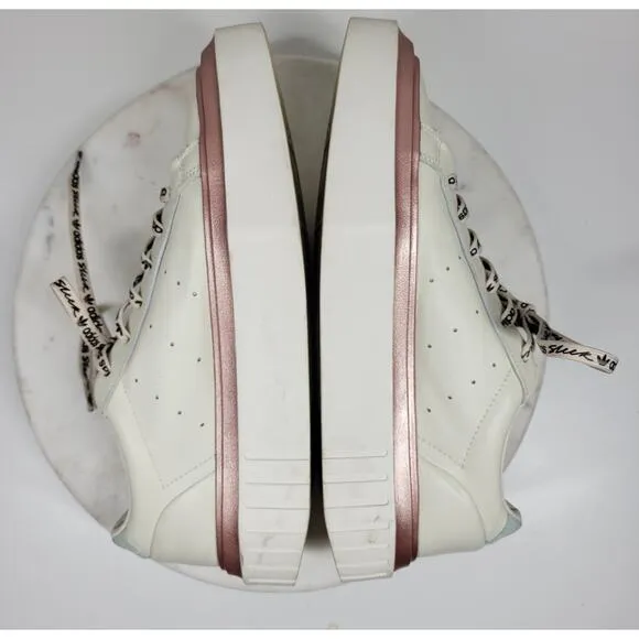 Adidas HyperSleek Womens 10 Off White Copper Metallic Platform Sneaker Shoe