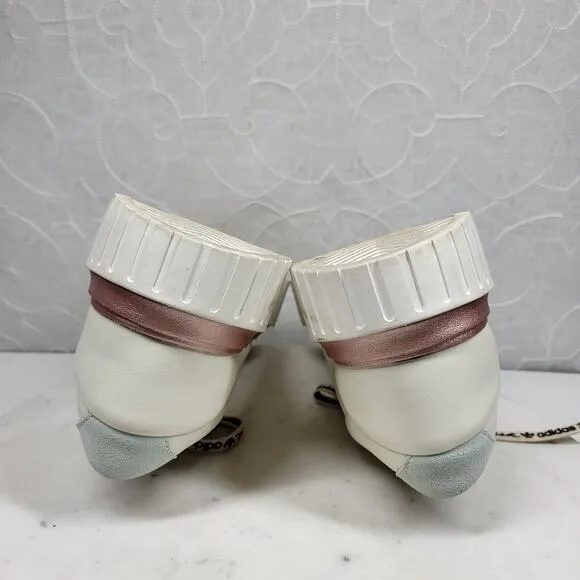 Adidas HyperSleek Womens 10 Off White Copper Metallic Platform Sneaker Shoe