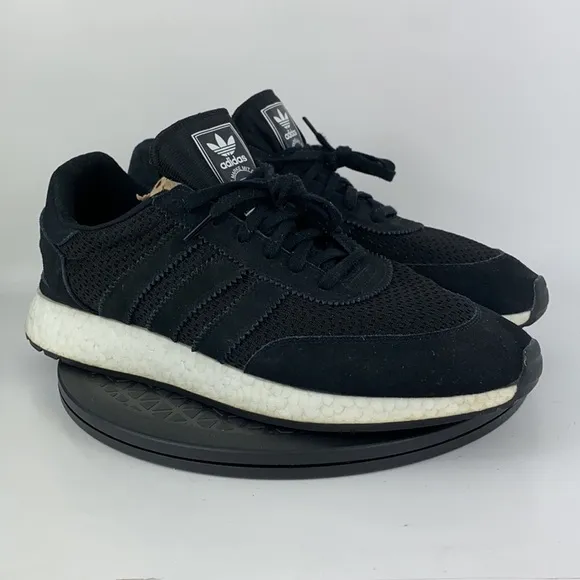 Adidas I-5923 Boost Black/White Athletic Running Shoes D96608 Men's Size 14
